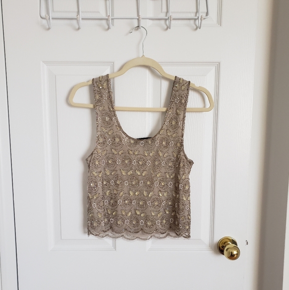 Luxe beaded cropped top - Picture 2 of 6